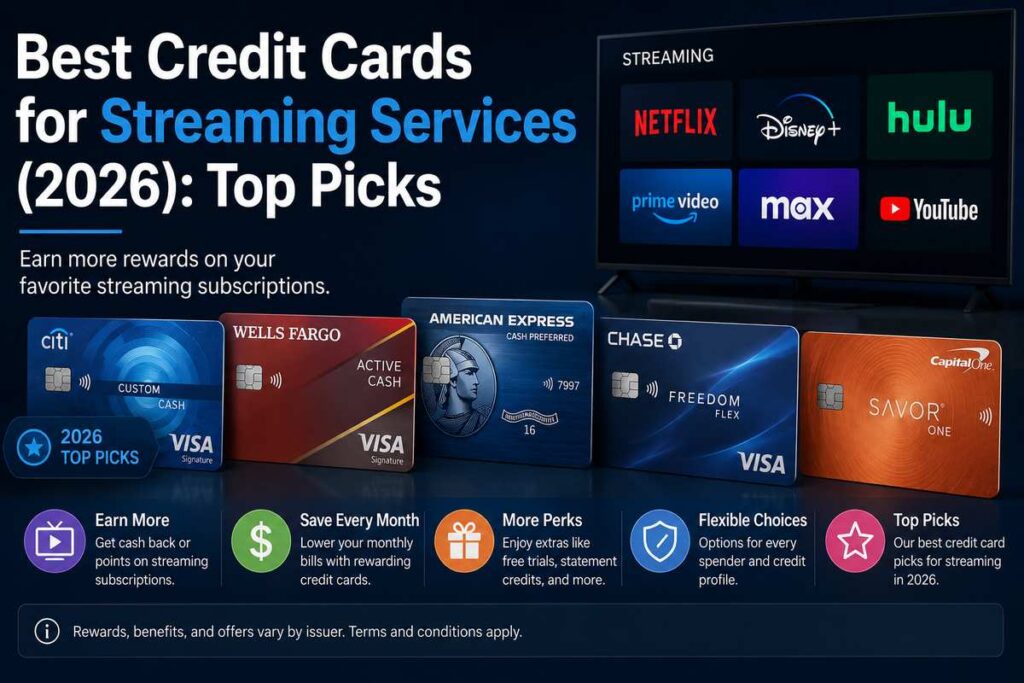 Best credit cards streaming services (2026)